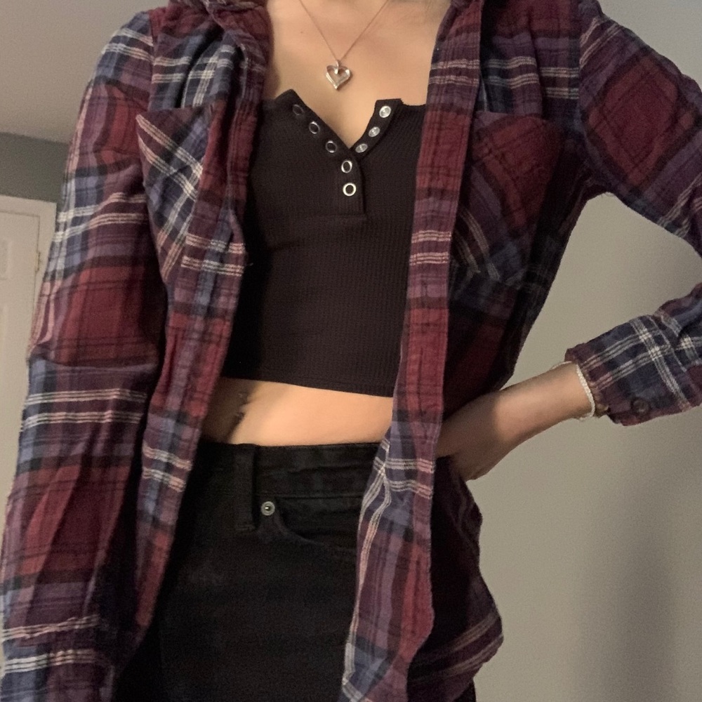 Plaid sweatshirt